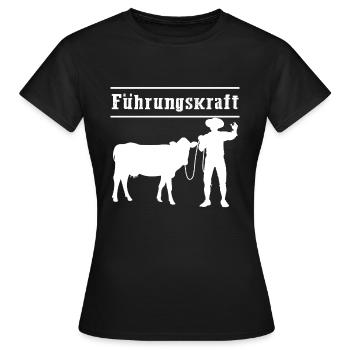 Vaches fermières - T-shirt Femme - noir - Devant - AI Model Female 172 dark (172cm)