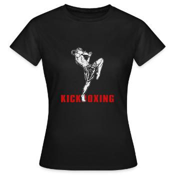 Kickboxer Kickboxen - Frauen T-Shirt - Schwarz - Vorne - AI Model Female 172 dark (172cm)