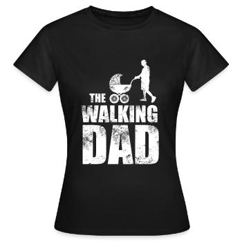 The Walking Dad Vatertag - Frauen T-Shirt - Schwarz - Vorne - AI Model Female 172 dark (172cm)