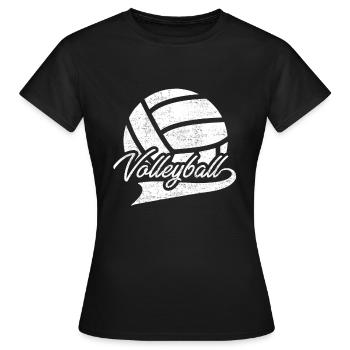 Volleyball volleyball - T-shirt Femme - noir - Devant - AI Model Female 172 dark (172cm)