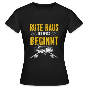 Rute raus der Spaß beginnt - Frauen T-Shirt - Schwarz - Vorne - AI Model Female 172 dark (172cm)