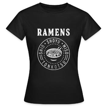 Ramens - Frauen T-Shirt - Schwarz - Vorne - AI Model Female 172 dark (172cm)