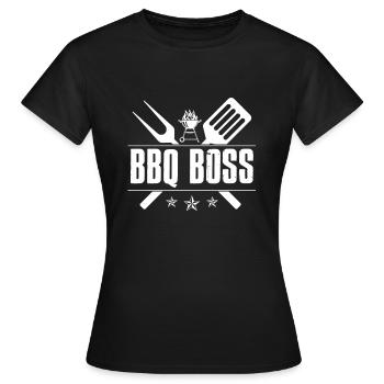 BBQ BBQ Boss - Women's T-Shirt - black - Front - AI Model Female 172 dark (172cm)