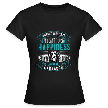 Labrador - T-shirt Femme - noir - Devant - AI Model Female 172 dark (172cm)