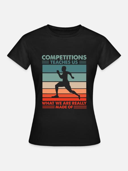 Compétition de course à pied - T-shirt Femme - noir
