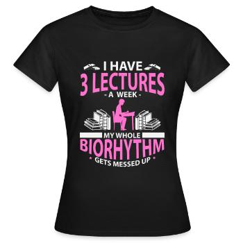 Conférences - T-shirt Femme - noir - Devant - AI Model Female 172 dark (172cm)