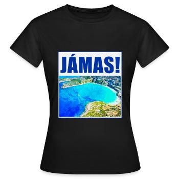 Cheers in Greek - Women's T-Shirt - black - Front - AI Model Female 172 dark (172cm)