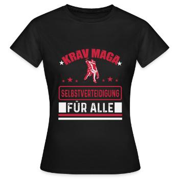 Selbstverteidigung für alle. - Frauen T-Shirt - Schwarz - Vorne - AI Model Female 172 dark (172cm)