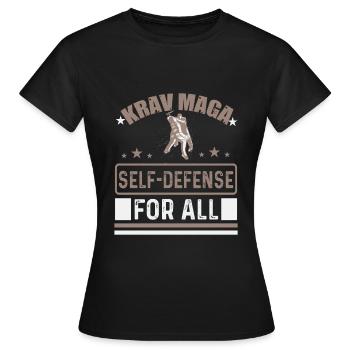 Selbstverteidigung für alle. - Frauen T-Shirt - Schwarz - Vorne - AI Model Female 172 dark (172cm)