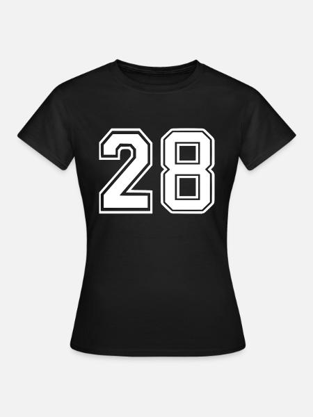 28 - Frauen T-Shirt - Schwarz