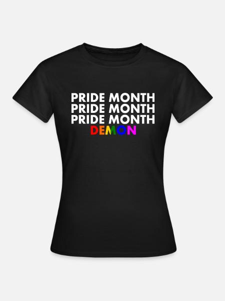 pride month demon - Frauen T-Shirt - Schwarz