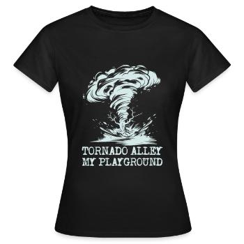 Chasse aux tempêtes : mon terrain de jeu - T-shirt Femme - noir - Devant - AI Model Female 172 dark (172cm)
