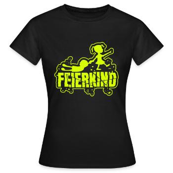 Party Feierkind - Frauen T-Shirt - Schwarz - Vorne - AI Model Female 172 dark (172cm)