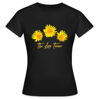 Pissenlit Pissenlit Pissenlit Lion - T-shirt Femme - noir - Devant - AI Model Female 172 dark (172cm)