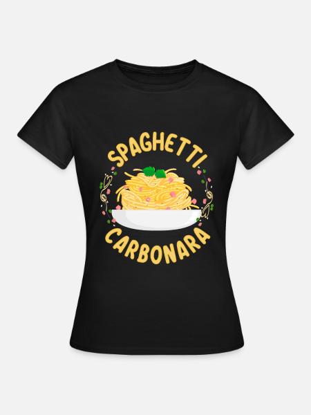 Spaghetti Carbonara | Pasta Liebhaber Köche - T-shirt dam - svart