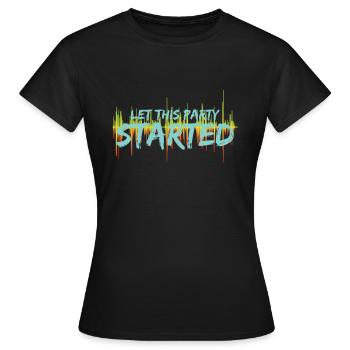 Musique Niveau Party Time Party Start Idée cadeau - T-shirt Femme - noir - Devant - AI Model Female 172 dark (172cm)