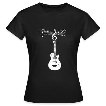 Guitariste guitariste guitariste idée cadeau - T-shirt Femme - noir - Devant - AI Model Female 172 dark (172cm)