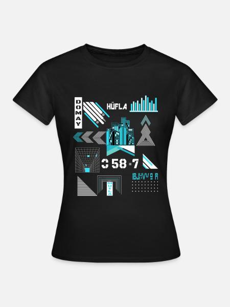 Un design de chemise streetwear urbain pour toutes les occasions - T-shirt Femme - noir