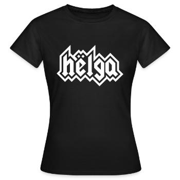 Helga - Women's T-Shirt - black - Front - AI Model Female 172 dark (172cm)