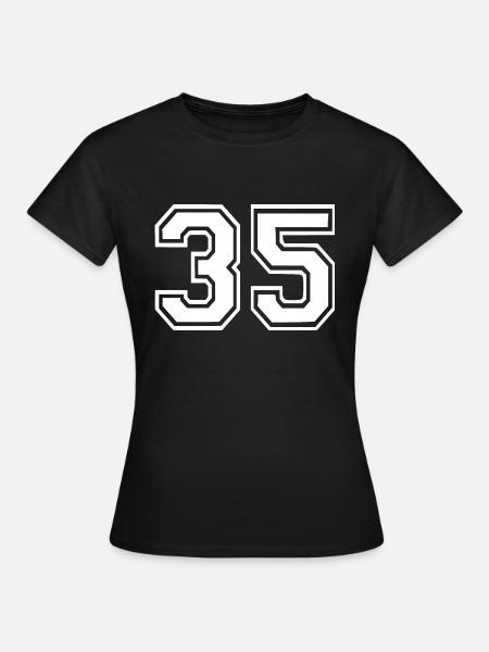 35 - Frauen T-Shirt - Schwarz