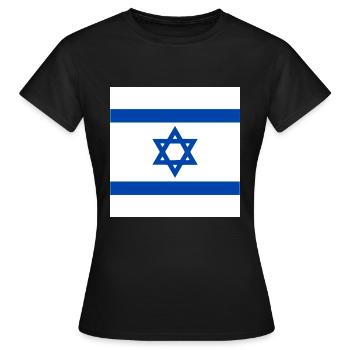 Israel - T-shirt Femme - noir - Devant - AI Model Female 172 dark (172cm)