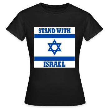 Stand with israel - Women's T-Shirt - black - Front - AI Model Female 172 dark (172cm)