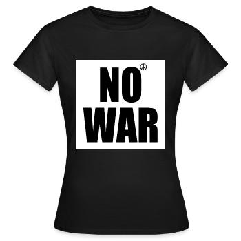 No war - T-shirt Femme - noir - Devant - AI Model Female 172 dark (172cm)