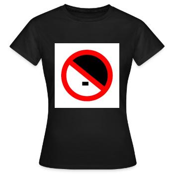 To the right - Women's T-Shirt - black - Front - AI Model Female 172 dark (172cm)
