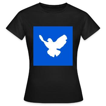 Colombe de la paix - T-shirt Femme - noir - Devant - AI Model Female 172 dark (172cm)