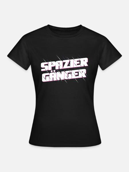 Spaziergänger - Frauen T-Shirt - Schwarz