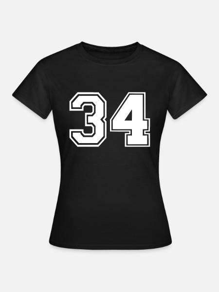 34 - Frauen T-Shirt - Schwarz