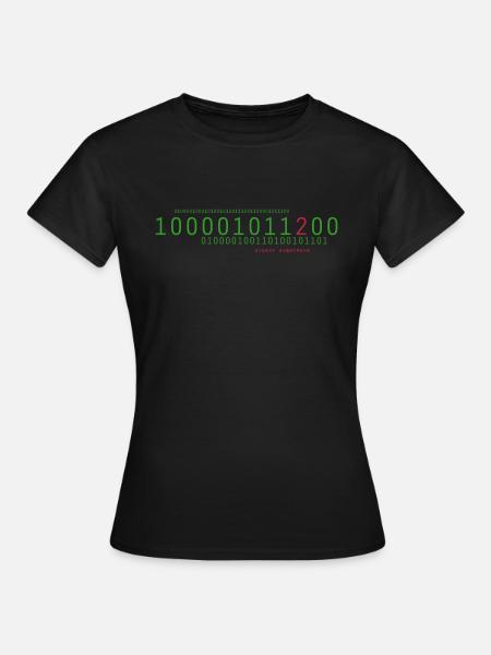 binary nightmare - Frauen T-Shirt - Schwarz