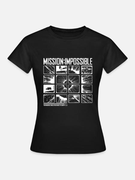 Mission Impossible Dead Reckoning Tile Design - Women's T-Shirt - black