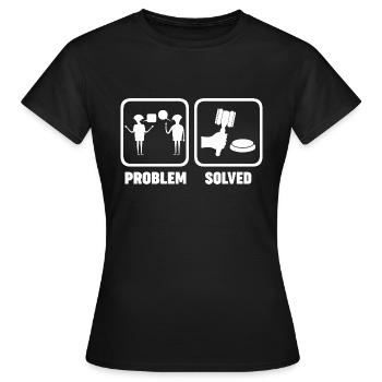 Auctioneer Job Problem Solve - Women's T-Shirt - black - Front - AI Model Female 172 dark (172cm)