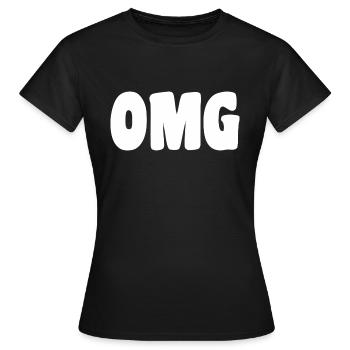 OMG - Frauen T-Shirt - Schwarz - Vorne - AI Model Female 172 dark (172cm)