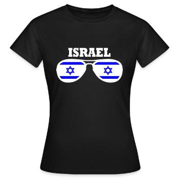 Israel - T-shirt Femme - noir - Devant - AI Model Female 172 dark (172cm)