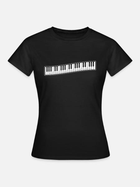 Piano Keyboard Keyboard Music Lovers - Women's T-Shirt - black