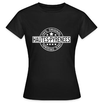 high-Pyrenees - Women's T-Shirt - black - Front - AI Model Female 172 dark (172cm)