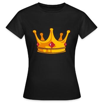Couronne - T-shirt Femme - noir - Devant - AI Model Female 172 dark (172cm)