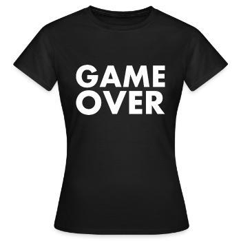 Game over - T-shirt Femme - noir - Devant - AI Model Female 172 dark (172cm)