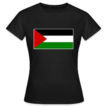 palestina - Women's T-Shirt - black - Front - AI Model Female 172 dark (172cm)