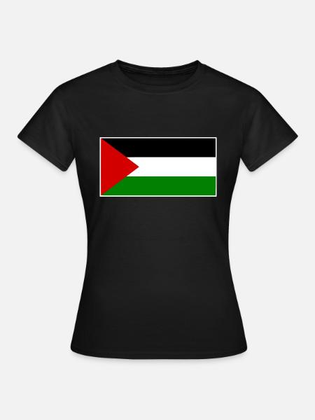 palestyna - Dame-T-shirt - sort