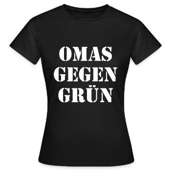 Omas gegen grün - Frauen T-Shirt - Schwarz - Vorne - AI Model Female 172 dark (172cm)