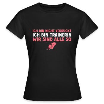 Fußballtrainerin Sportverein Personal Trainerin - Frauen T-Shirt - Schwarz - Vorne - AI Model Female 172 dark (172cm)
