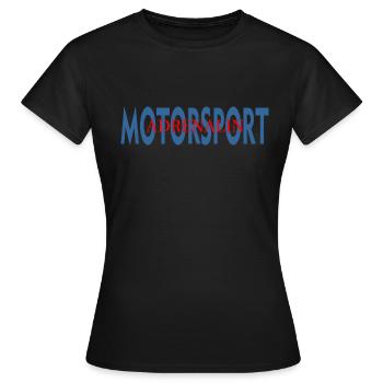 MOTORSPORT - Frauen T-Shirt - Schwarz - Vorne - AI Model Female 172 dark (172cm)