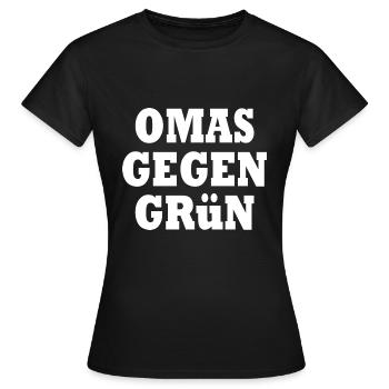 Omas gegen grün - Frauen T-Shirt - Schwarz - Vorne - AI Model Female 172 dark (172cm)
