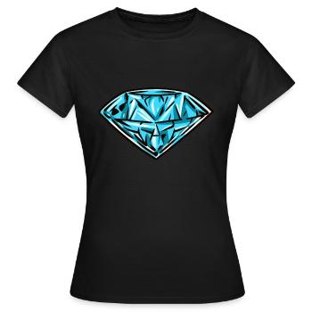 Diamant - Frauen T-Shirt - Schwarz - Vorne - AI Model Female 172 dark (172cm)
