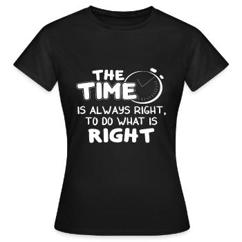 Martin Luther King, Jr. Day - Women's T-Shirt - black - Front - AI Model Female 172 dark (172cm)