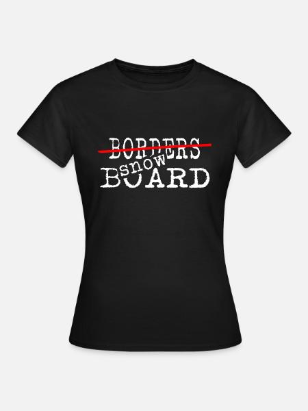 Snowboard Snowboarder Softboot-Legende - Frauen T-Shirt - Schwarz