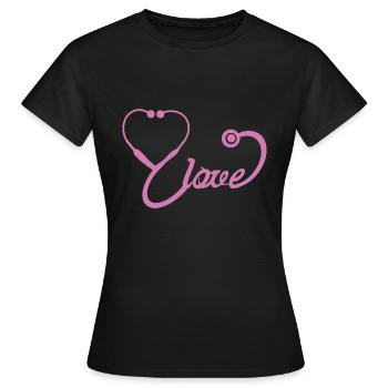 Médecin médecin médecin médecin médecin infirmier - T-shirt Femme - noir - Devant - AI Model Female 172 dark (172cm)